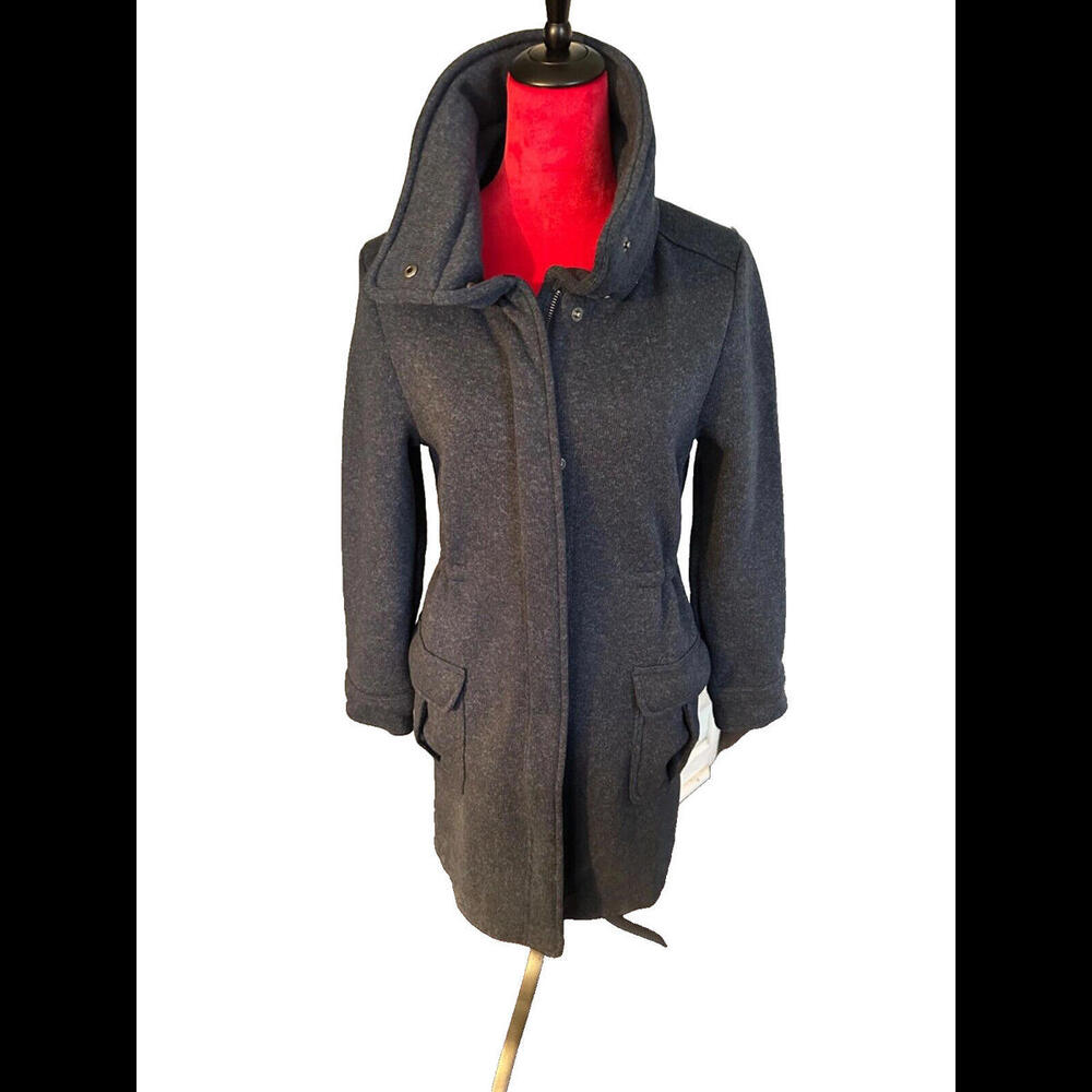Patagonia Better Sweater Coat Women's Size XS BLUE Long Mid Thigh Fleece 25658